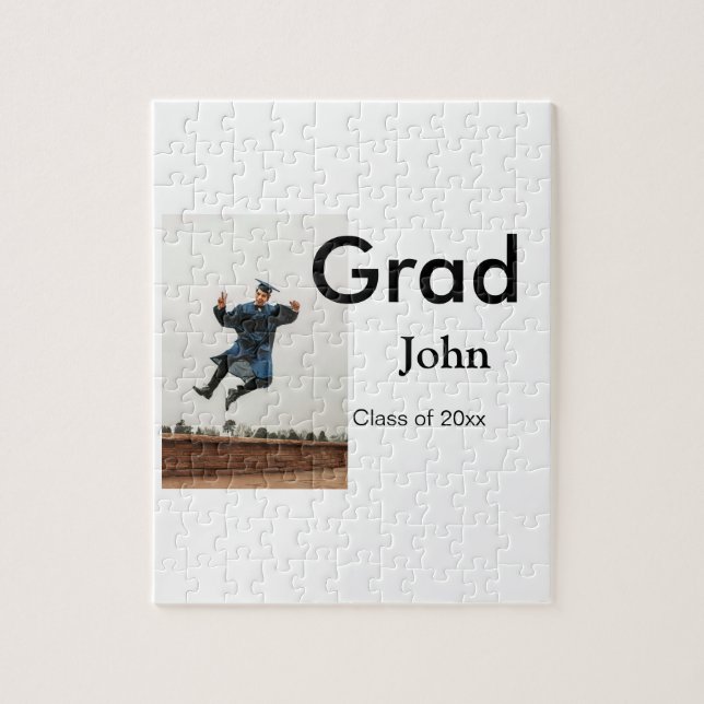 Quebra-cabeça nome de adição de garoto data ano texto QR felicit (Vertical)