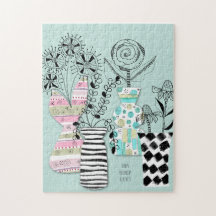 Nome Floral Moderno do Meio século Scandi