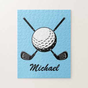 Quebra-cabeça Nome personalizado Bola de golfe Golfer Golfing