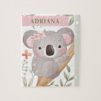 Quebra-cabeça Nome personalizado da garota bonita Koala Bear ros