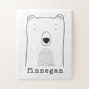 Quebra-cabeça Nome Personalizado da Ilustração Simples de Linh
