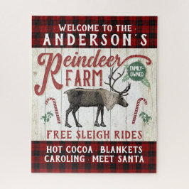 Quebra-cabeça Nome Personalizado Do Farmhouse Da Fazenda Rustic