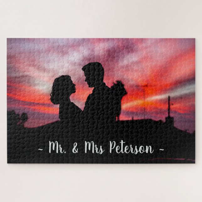 Quebra-cabeça Nome Personalizado do Jogo de Diversão de Fotograf (Horizontal)