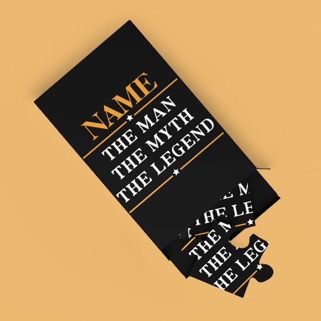 Quebra-cabeça Nome Personalizado O Homem O Mito A Legenda (Criador carregado)