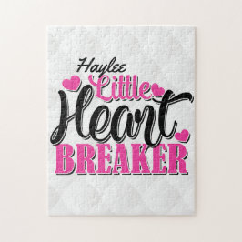 Quebra-cabeça Nome Personalizado Pequeno Criador Rosa