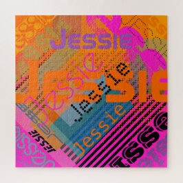 Quebra-cabeça Nome Personalizável Único | Diversos Coloridos e C