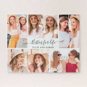 Quebra-cabeça Nomes de Melhores Amigas Foto Colagem BFF