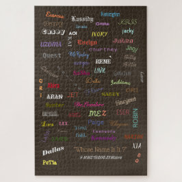 Quebra-cabeça NOMES UNÍSSEXOS EM CAMISETAS/arteImpressões/PUZZLE