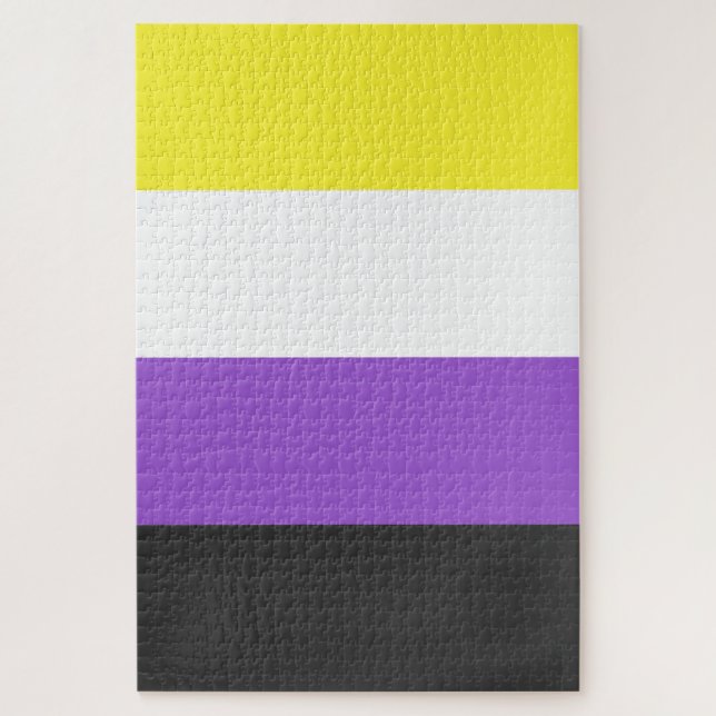 Quebra-cabeça Nonbinary Pride Flag (Vertical)