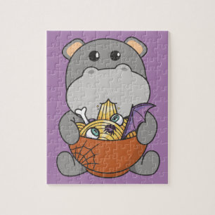 Quebra-cabeça Noodles Japoneses Noodles Halloween Hippo Ramen Ji