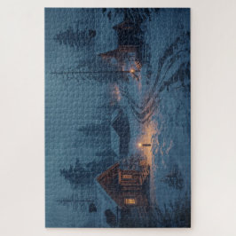 Quebra-cabeça Nordic Winter Village Jigsaw Puzzle