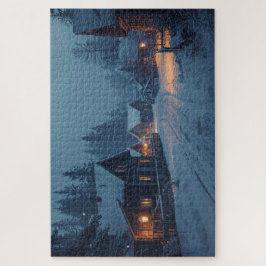 Quebra-cabeça Nordic Winter Village Jigsaw Puzzle