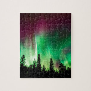 Quebra-cabeça nortes Aurora borealis