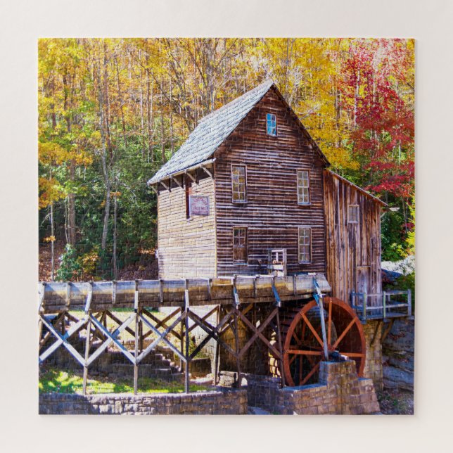 Quebra-cabeça Nós amamos Grist Mill West Virginia. (Vertical)