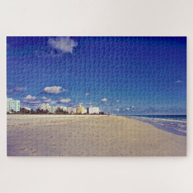Quebra-cabeça Nós Amamos Miami Beach na Flórida (Horizontal)