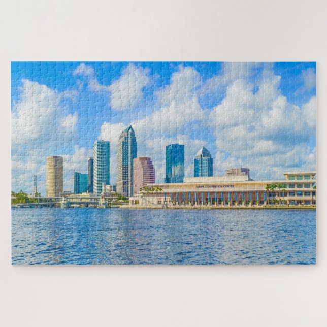 Quebra-cabeça Nós Amamos o Centro de Tampa Flórida (Horizontal)