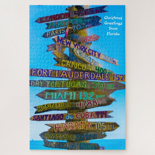 Quebra-cabeça Nós Amamos Placas de Sinalização na Flórida Jigsaw (Vertical)