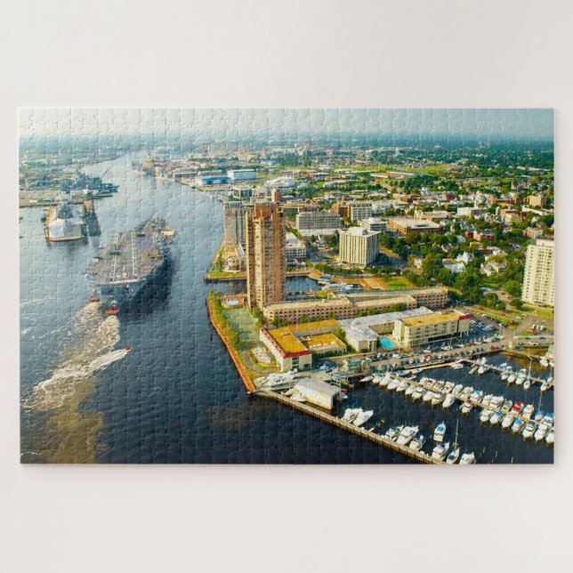 Quebra-cabeça Nós amamos Portsmouth Virginia. (Horizontal)