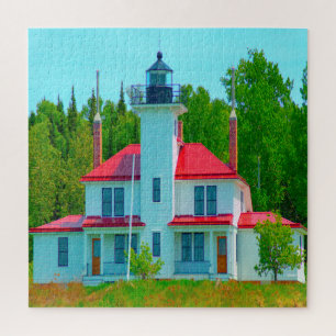 Quebra-cabeça Nós amamos Raspberry Island Wisconsin.