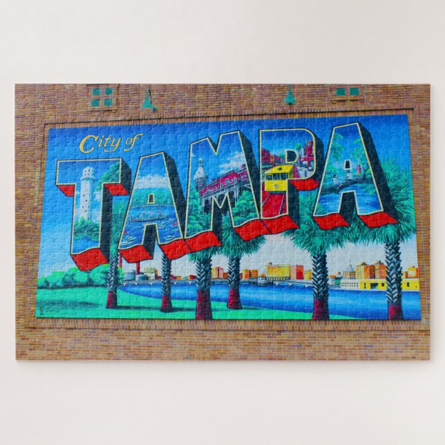 Quebra-cabeça Nós Amamos Tampa Florida (Horizontal)