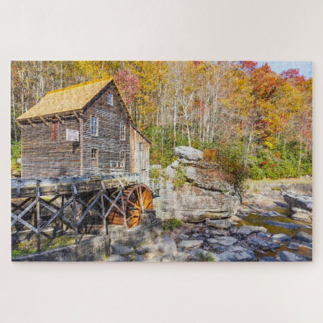 Quebra-cabeça Nós amamos The Grist Mills Virginia. (Horizontal)