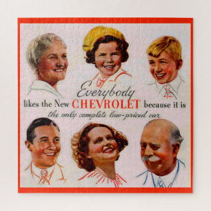 Quebra-cabeça Nos anos 30 Todo mundo gosta de Chevrolet