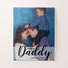 Quebra-cabeça Nós o amamos Pai Personalizar nomes de fotos