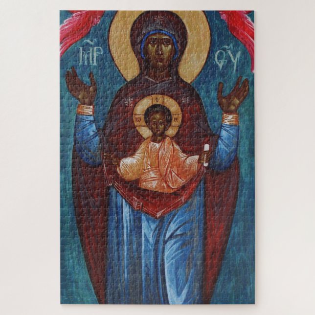 Quebra-cabeça Nossa Senhora do Sinal Impressão de Arte Luz Etern (Vertical)