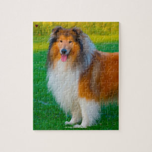 Quebra-cabeça Nosso Collie Áspero Nosso Animal de Estimação da F