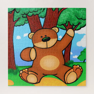 Quebra-cabeça Nosso na pradaria - Urso na pastagem