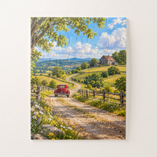 Quebra-cabeça Nostalgic Country Road Jigsaw Puzzle