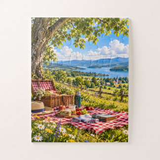 Quebra-cabeça Nostalgic Countryside Picnic Jigsaw Puzzle