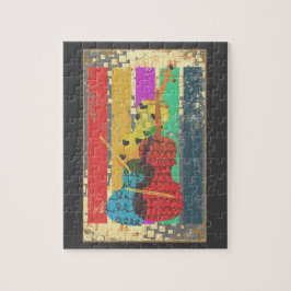 Quebra-cabeça Notas De Música E Bass Duplos