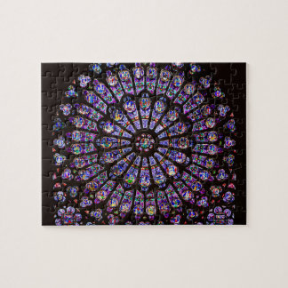 Quebra-cabeça Notre Dame Cathedral Paris Rose Window