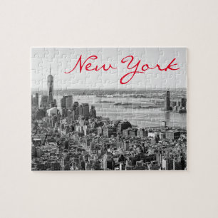 Quebra-cabeça Nova Iorque branco preto Manhattan