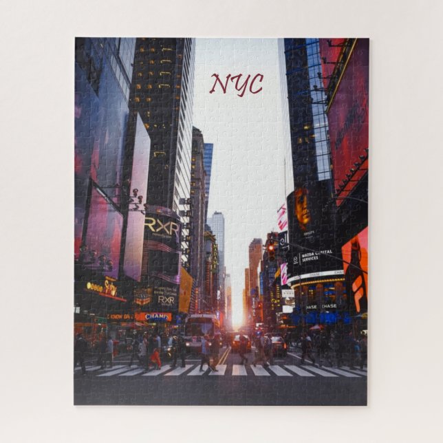 Quebra-cabeça Nova Iorque do Quadrado NYC Times (Vertical)
