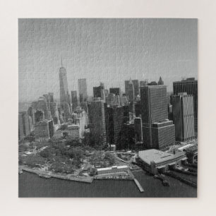 Quebra-cabeça Nova Iorque Manhattan - Arranha-céus preto branco