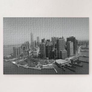Quebra-cabeça Nova Iorque Manhattan Skyscrappers Black White