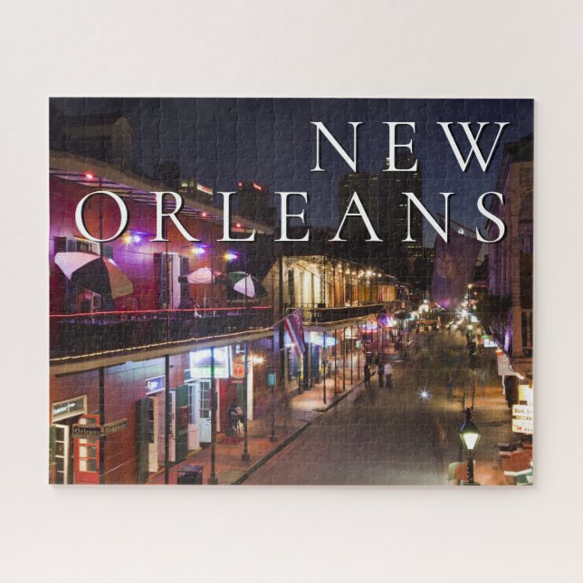 Quebra-cabeça Nova Orleans, Louisiana | O Bairro Francês (Horizontal)