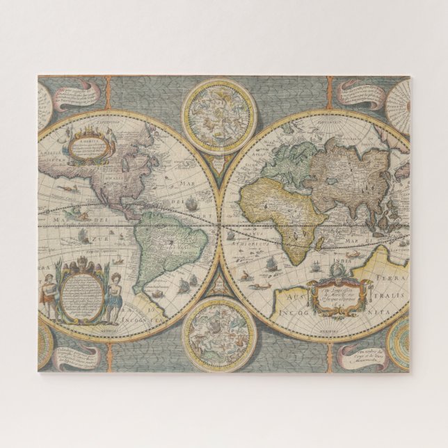 Quebra-cabeça Nova Totius Terrarum Orbis Geographic (Horizontal)