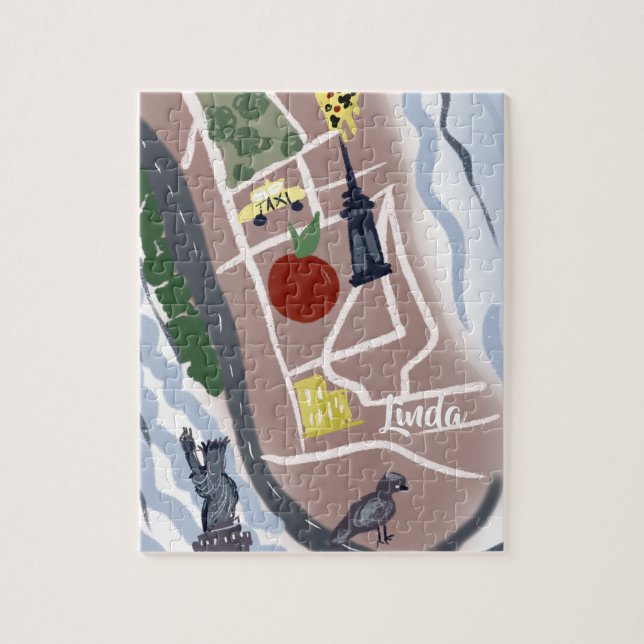 Quebra-cabeça Nova York - Artsy Kids City (Vertical)