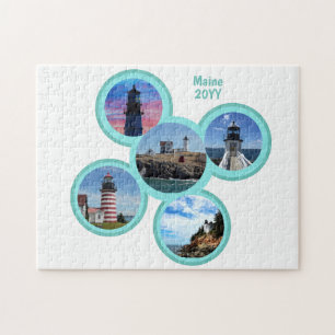 Quebra-cabeça Nubble Portland Quoddy Marshall Bass Maine Light