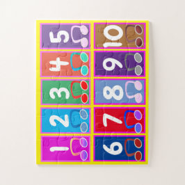 Quebra-cabeça Números de matemática inicial de 1 a 10 Quebra-cab