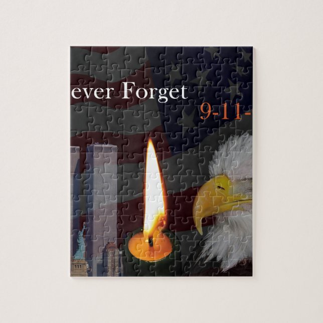 Quebra-cabeça Nunca esqueça 9-11-01 (Vertical)
