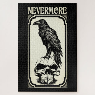 Quebra-cabeça Nunca mais   Edgar Allan Poe - Raven