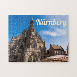 Quebra-cabeça Nuremberg Hauptmarkt Nürnberg Bavaria Alemanha