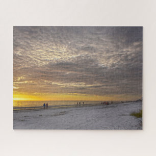 Quebra-cabeça Nuvens Cirrocumulus no Sunset de Fort Myers Beach,