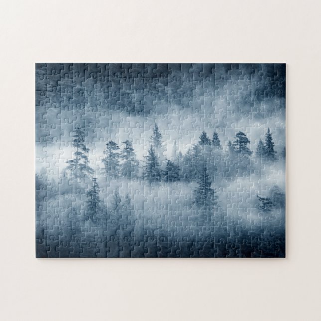 Quebra-cabeça Nuvens da floresta tropical no noroeste pacífico (Horizontal)