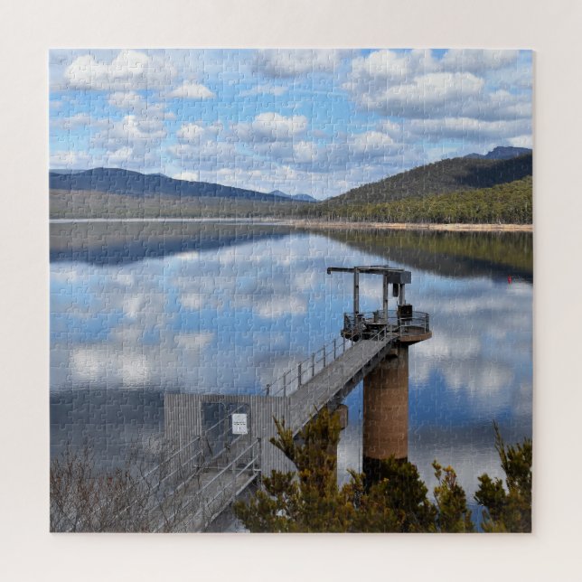 Quebra-cabeça Nuvens do Lago Bellfield em Água Estática (Vertical)