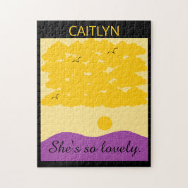 Quebra-cabeça Nuvens do Sol o'Colinas Roxas